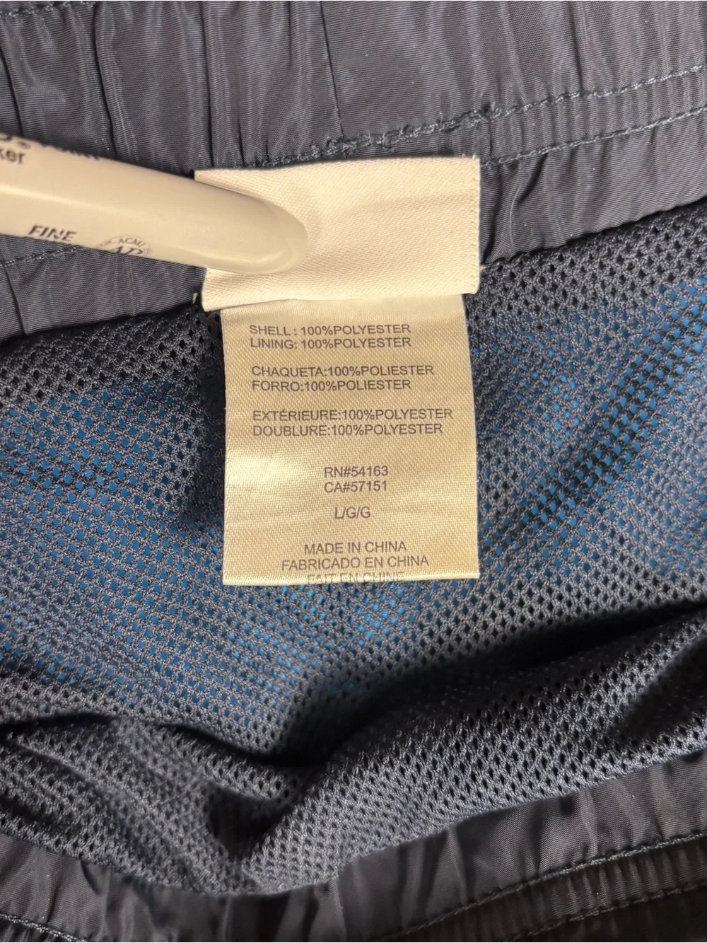 Calvin Klein Men's L Swim Trunks Colorblock Blue Navy‎ Mesh Lining Board Shorts